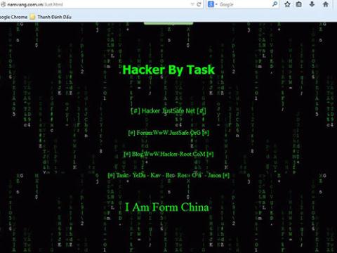 220 website của Việt Nam đã bị "hacker Trung Quốc" tấn công